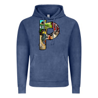 Vintage Denim farm life alphabet lowercase letters p Vintage Hoodie - BundleAndBundleShop