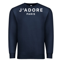 Navy j adore paris Premium Sweatshirt - baoMotion