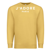Antique Gold j adore paris Premium Sweatshirt - baoMotion