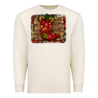 Sandshell cowboy boots christmas Premium Sweatshirt - JahusDesignShop
