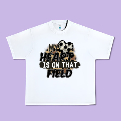 My Heart Is On That Field Soccer Urban Heavy Tee Designed By Fadigitalartstudio
