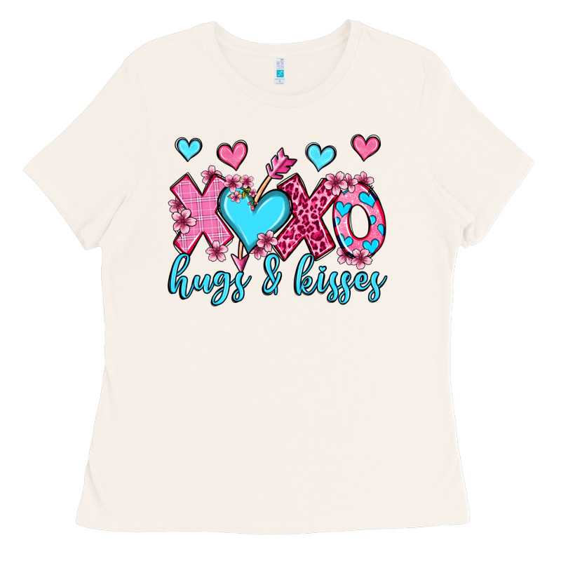 Xoxo Hugs And Kisses Olivia Ladies Tee by OliviaCreatesArt | Teevron