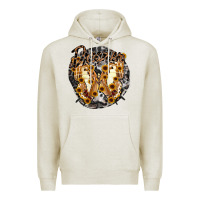 Oatmeal Heather dreamer butterfly Premium Hoodie - RacoonDesign
