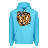 Ocean Blue dreamer butterfly Premium Hoodie - RacoonDesign