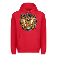 Red dreamer butterfly Premium Hoodie - RacoonDesign
