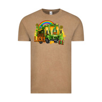 Vintage Coffee lucky gnomes truck St. Patrick's Day Vintage Tee - FaDigitalArtStudio