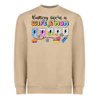 Mushroom battery life of a wife & mom Heavyweight Sweatshirt - JahusDesignShop