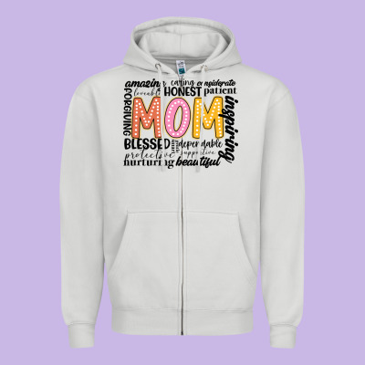 Mom Zipper Hoodie Designed By Jahusdesignshop