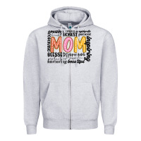 Heather Grey mom Zipper Hoodie - JahusDesignShop