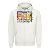 Oatmeal Heather mom Zipper Hoodie - JahusDesignShop