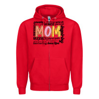 Red mom Zipper Hoodie - JahusDesignShop