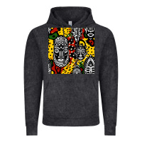 Vintage Black african masks colorful seamless pattern Vintage Hoodie - BundleAndBundleShop