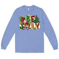 Colony Blue be jolly santa christmas Long Sleeve Tee - FaDigitalArtStudio