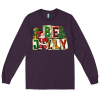 Plum be jolly santa christmas Long Sleeve Tee - FaDigitalArtStudio