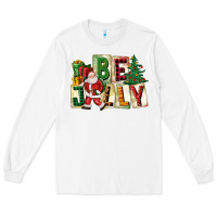White be jolly santa christmas Long Sleeve Tee - FaDigitalArtStudio