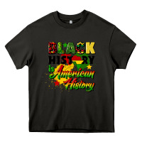 Asphalt black history is american history Heavy Core Tee - CowGirlArtShop