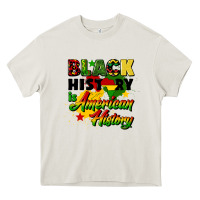 Cream black history is american history Heavy Core Tee - CowGirlArtShop