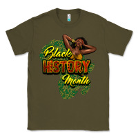 Army Green Black History Month Classic Tee - HowdyJamesFarm