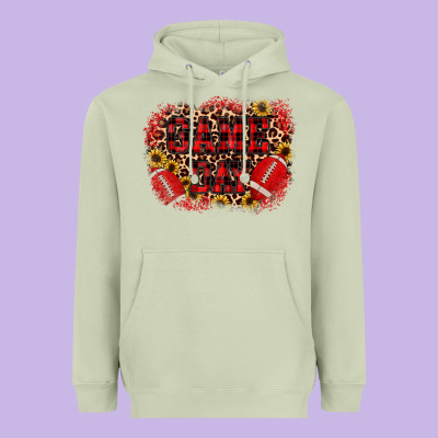 Game Day Football Heavyweight Hoodie Designed By Jahusdesignshop
