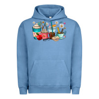 Pigment Pebble Blue teacher coffee cups Urban Hoodie - RanaPortraitStore