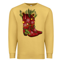 Antique Gold Christmas boots Premium Sweatshirt - JahusDesignShop
