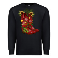 Black Christmas boots Premium Sweatshirt - JahusDesignShop