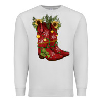 Dove Grey Christmas boots Premium Sweatshirt - JahusDesignShop