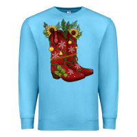 Ocean Blue Christmas boots Premium Sweatshirt - JahusDesignShop