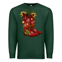 Sports Green Christmas boots Premium Sweatshirt - JahusDesignShop