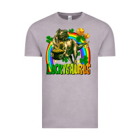 Vintage Zinc luckysaurus St. Patricks Day Vintage Tee - FaDigitalArtStudio