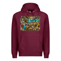Burgundy dreamer Premium Hoodie - RacoonDesign