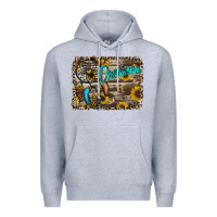 Heather Grey dreamer Premium Hoodie - RacoonDesign