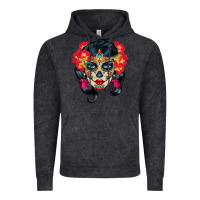 Vintage Black sugar skull Vintage Hoodie - BundleAndBundleShop