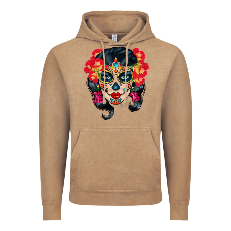 Sugar Skull Vintage Hoodie by BundleAndBundleShop | Teevron