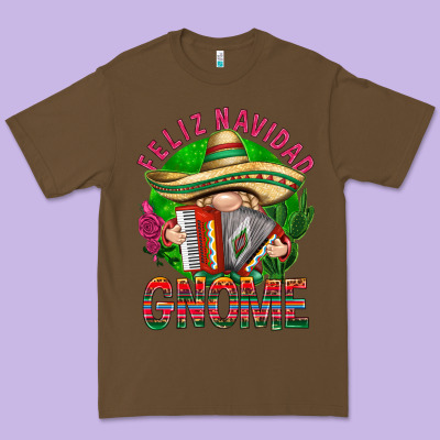 Feliz Navidad Gnome Mexico Premium Tee Designed By Howdyjamesfarm
