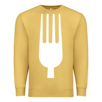 Antique Gold kitchen utensil fork simple easy halloween party costume long sleeve t Premium Sweatshirt - baoMotion