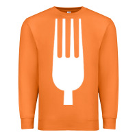 Carrot kitchen utensil fork simple easy halloween party costume long sleeve t Premium Sweatshirt - baoMotion