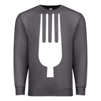 Charcoal Heather kitchen utensil fork simple easy halloween party costume long sleeve t Premium Sweatshirt - baoMotion