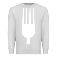 Dove Grey kitchen utensil fork simple easy halloween party costume long sleeve t Premium Sweatshirt - baoMotion