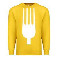 Lemon kitchen utensil fork simple easy halloween party costume long sleeve t Premium Sweatshirt - baoMotion