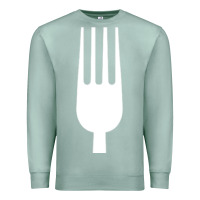 Seafoam kitchen utensil fork simple easy halloween party costume long sleeve t Premium Sweatshirt - baoMotion