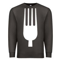 Smoke kitchen utensil fork simple easy halloween party costume long sleeve t Premium Sweatshirt - baoMotion