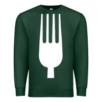 Sports Green kitchen utensil fork simple easy halloween party costume long sleeve t Premium Sweatshirt - baoMotion