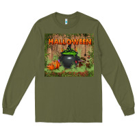 Army Green halloween tumbler Long Sleeve Tee - BundleAndBundleShop