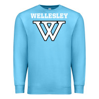 Ocean Blue WELLESLEY Premium Sweatshirt - baoMotion