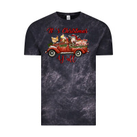 Cloud Black it's christmas y'all truck with farm animals Vintage Tee - RanaPortraitStore
