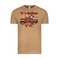 Vintage Camel it's christmas y'all truck with farm animals Vintage Tee - RanaPortraitStore