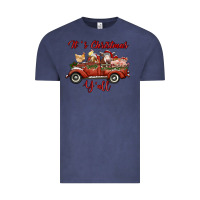 Vintage Denim it's christmas y'all truck with farm animals Vintage Tee - RanaPortraitStore