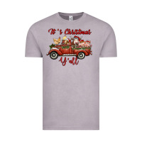 Vintage Zinc it's christmas y'all truck with farm animals Vintage Tee - RanaPortraitStore