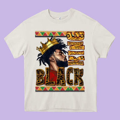 Black King Heavy Core Tee Designed By Cowgirlartshop